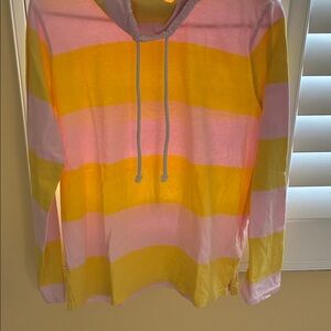 J. Crew Yellow Pullover Hoodie